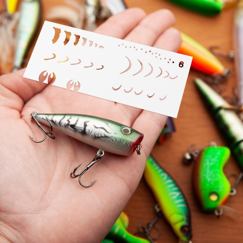 6 szt. Szablony do malowania p – Fishing Equipment Usa recenzja i cena