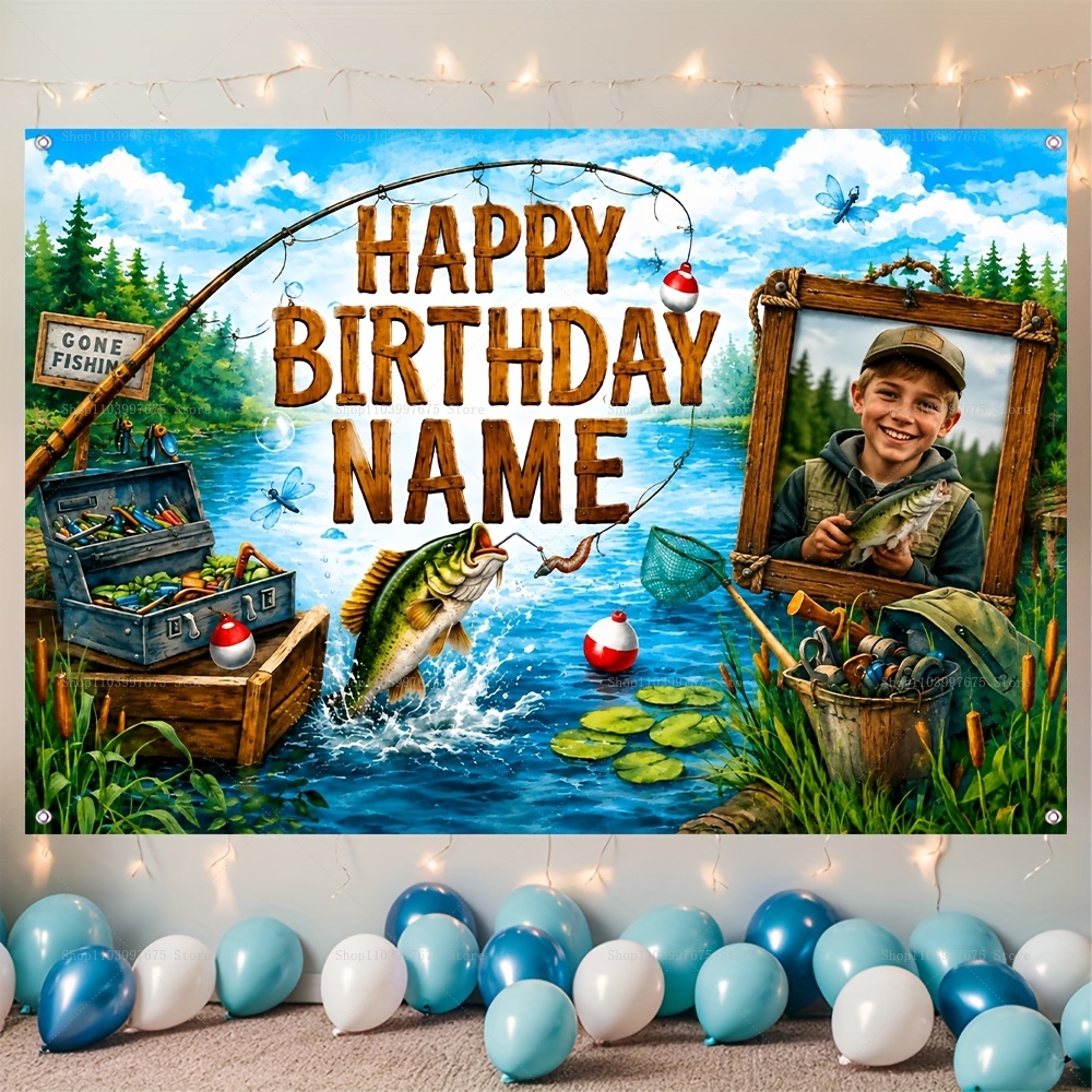 Personalizowane tło fotografic – Fishing Equipment Kids recenzja i cena
