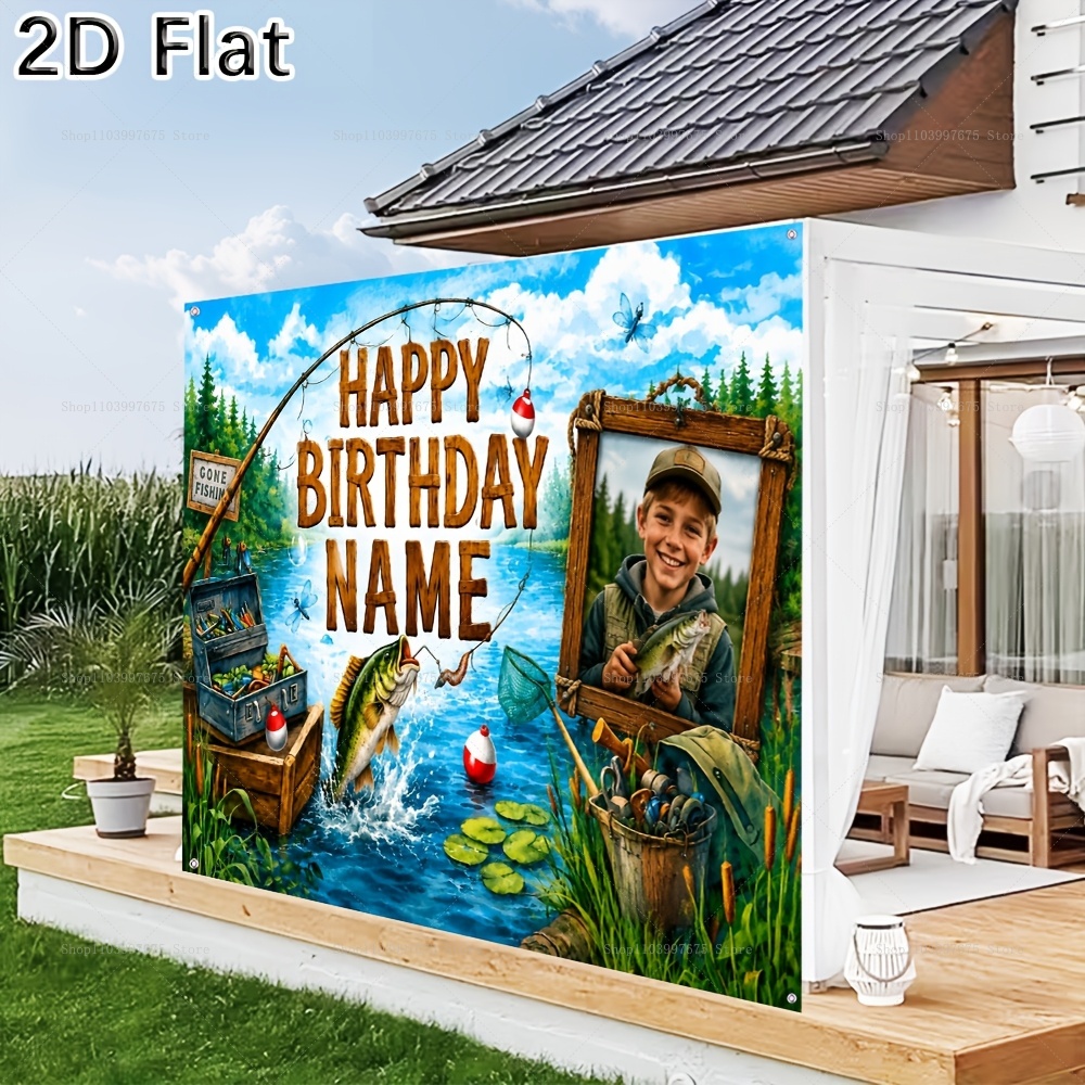 Personalizowane tło fotografic – Fishing Equipment Kids recenzja i cena
